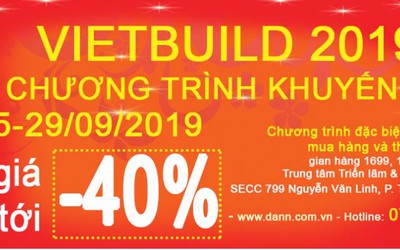 Đến ngay VietBuild – Nhận quà từ thiết bị nhà bếp Dann