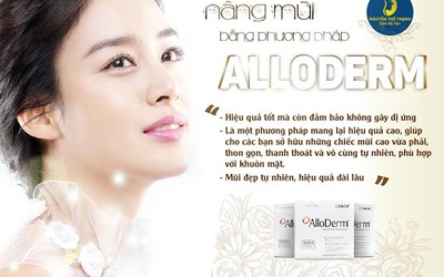 Nâng mũi bọc Alloderm - Mũi đẹp an toàn tương thích cao