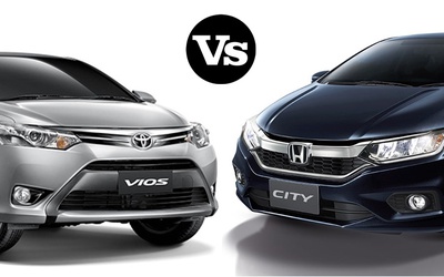 Toyota Vios và Honda City cạnh tranh khốc liệt trong phân khúc B