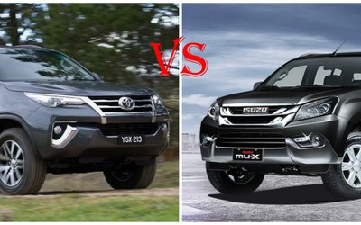 1 tỷ đồng nên mua Toyota Fortuner hay Isuzu mu-X?