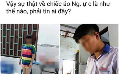 Hình ảnh em Trần Công Mẫn lại bị các trang mạng gán ghép với cô giáo