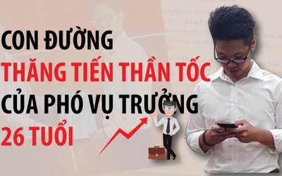 Con đường thăng tiến thần tốc của Phó vụ trưởng 26 tuổi [Infographic]