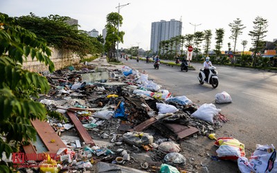 Hà Nội: Rác thải bủa vây con đường nghìn tỷ