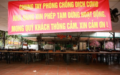 Hà Nội: Nhà hàng, quán nhậu đóng cửa phòng Covid-19