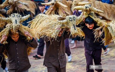 Lễ hội trâu rơm, bò rạ - nét đặc trưng của cư dân lúa nước