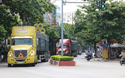 Quảng Ninh: Lo ngại hiểm họa tai nạn, Thị xã Quảng Yên cấm xe container đi vào nội thị