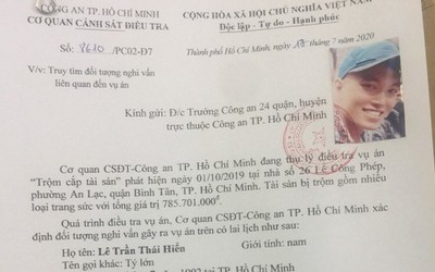 Truy tìm đối tượng giữa ban ngày đột nhập nhà dân trộm gần 800 triệu đồng