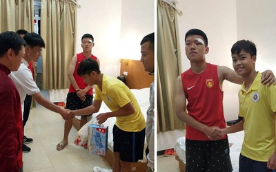 Trung vệ U17 Hà Nội gửi lời xin lỗi sau khi đấm vào mặt đối thủ