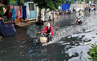 Người dân TP.HCM sắp rơi vào cảnh ngập lụt do triều cường lên cao hơn 1,7m