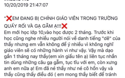 Không thể bỏ lỡ: Xác minh thông tin thầy giáo bị tố gạ tình học sinh lớp 10; Bác sĩ khám sức khỏe tắc trách, người tâm thần cũng được cấp bằng lái xe