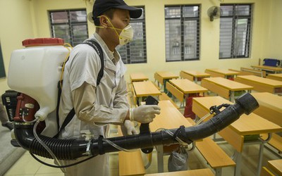 Các trường học ở Hà Nội sẽ được khử khuẩn 2 lần