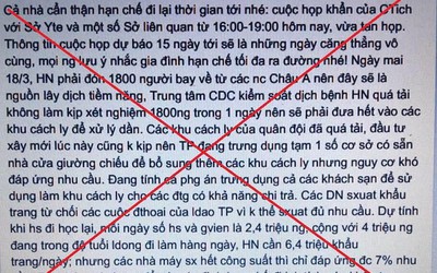 Triệu tập, xử lý 2 đối tượng tung tin “Hà Nội sắp vỡ trận vì Covid-19”