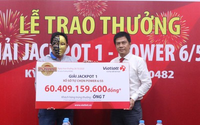 Jackpot lại “nổ”, người đàn ông ở Vĩnh Long trúng Vietlott 60 tỷ đồng