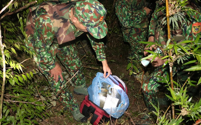 Bộ đội biên phòng truy bắt nhóm đối tượng vận chuyển heroin trong đêm