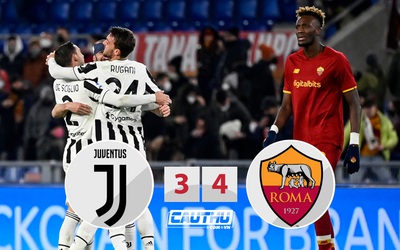 Kết quả Roma 3-4 Juventus: 7 phút thay đổi cục diện