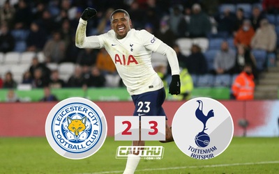 Kết quả Leicester 2-3 Tottenham: Ngược dòng trong 2 phút bù giờ