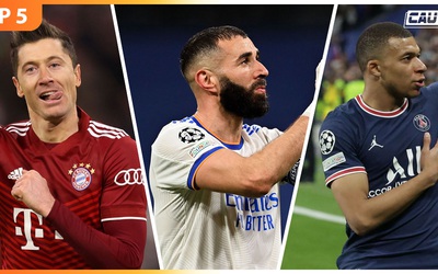 Top 5 cầu thủ xuất sắc nhất vòng 1/8 Champions League