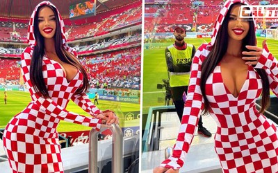 Hoa hậu Croatia bị lên án vì trang phục 'thiếu tôn trọng' tại World Cup