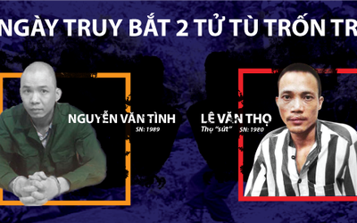 Infographic: Hành trình 6 ngày đêm chui lủi của 2 tử tù trốn trại