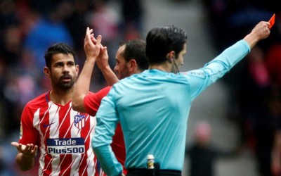 Clip: Tình huống ghi bàn và nhận thẻ đỏ lãng xẹt của Diego Costa