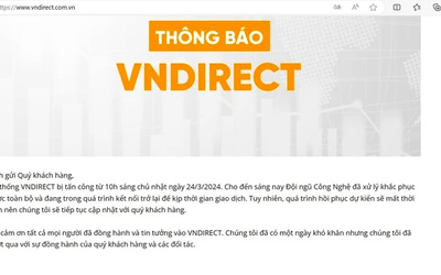 VNDIRECT thông tin việc website bị tấn công