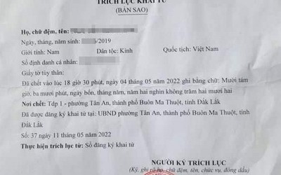 Vụ bé trai 3 tuổi bị mẹ khai tử: Hủy giấy chứng tử cấp không đúng