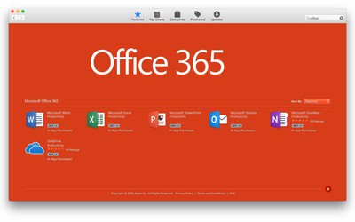 Microsoft đưa ứng dụng Office 365 lên Mac App Store