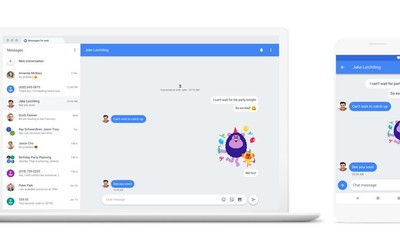 Android Messages cho phép người dùng nhận tin nhắn trên máy tính