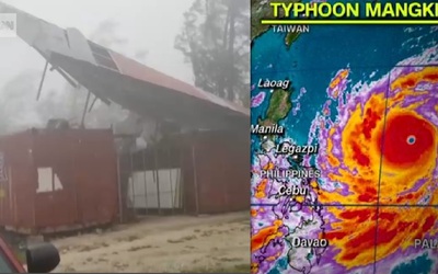 Video: Sức tàn phá khủng khiếp của bão Mangkhut