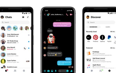 Facebook làm mới Messenger, có thêm tính năng Dark Mode