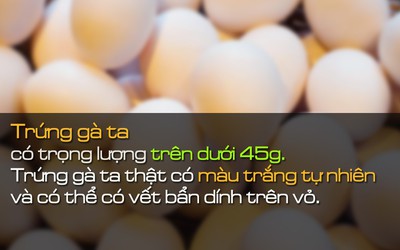 Làm thế nào để phát hiện trứng gà công nghiệp bị tẩy trắng?