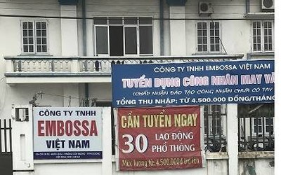 Hải Dương: Xử phạt công ty TNHH Embossa Việt Nam gây ô nhiễm môi trường