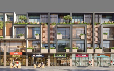 Dự án Long Vân Residences - với hệ thống shophouse bậc nhất theo lối kiến trúc Singapore