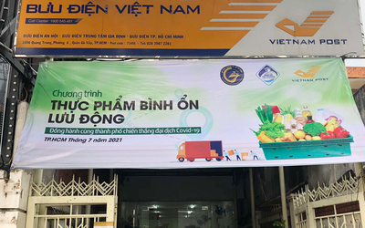 Người dân TP.HCM có thể ra bưu điện mua thịt, trứng, rau,… bình ổn giá