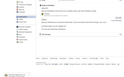 Cách tắt thông báo Facebook ở góc màn hình máy tính