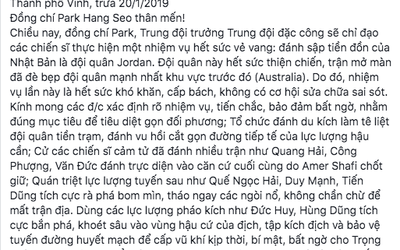 Tác giả "thư khẩn" gửi ông Park Hang-seo gây sốt mạng xã hội là ai?