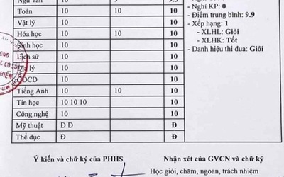 Bảng điểm hoàn hảo và giá trị đích thực của giáo dục