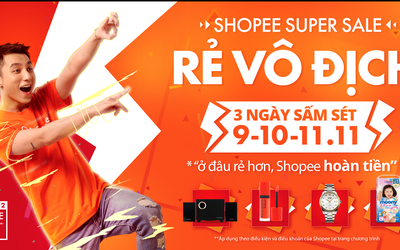 Shopee Super Sale - Sự kiện mua sắm lớn nhất mùa cuối năm.