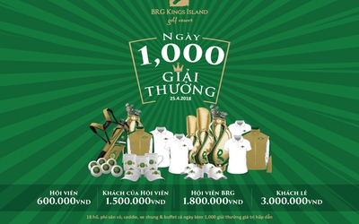 1000 giải thưởng trong ngày kỷ niệm BRG Kings Island Golf Resort tròn 25 tuổi