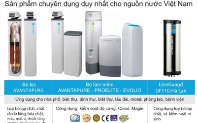 Pentair - Sản phẩm chuyên dụng duy nhất cho nguồn nước Việt Nam