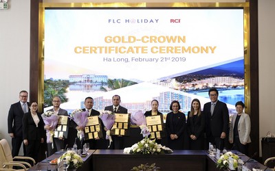 RCI trao chứng nhận Gold Crown cho 4 quần thể, khách sạn của Tập đoàn FLC