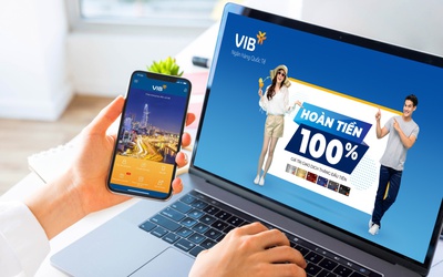 Hoàn 100% giá trị giao dịch tháng đầu với thẻ tín dụng VIB