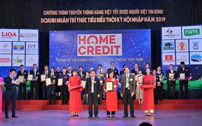 Home Credit được vinh danh trong Top 10 sản phẩm chất lượng cao 2019