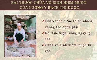 Bài thuốc chữa vô sinh hiếm muộn nức tiếng của “người mẹ trăm con” xứ Mường