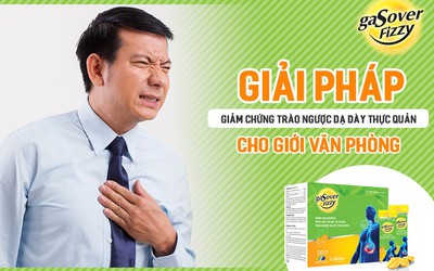 GasOver Fizzy - Giúp dân văn phòng hạ nhanh cơn trào ngược dạ dày