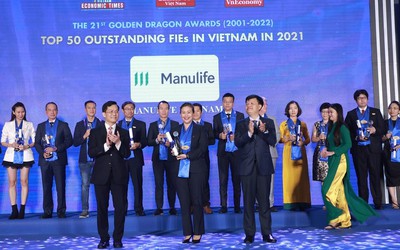 Manulife VN được vinh danh về các dịch vụ và sản phẩm sức khỏe số hóa của năm