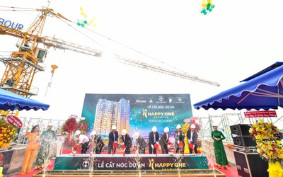 Cất nóc khu căn hộ trung tâm Tân Sơn Nhất Happy One Premier