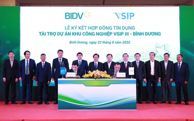 VSIP và BIDV ký kết Hợp đồng tín dụng tài trợ dự án đầu tư xây dựng Khu công nghiệp VSIP III – Bình Dương