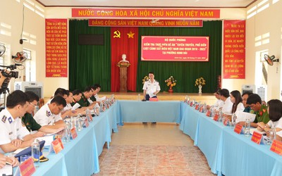 Kiểm tra thực hiện Đề án Tuyên truyền, phổ biến Luật Cảnh sát biển Việt Nam tại tỉnh Khánh Hoà