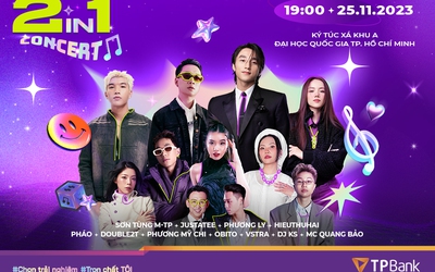 Phương Ly, Obito, DOUBLE2T... mang loạt hit “mới toanh” đến TPBank 2in1 Concert